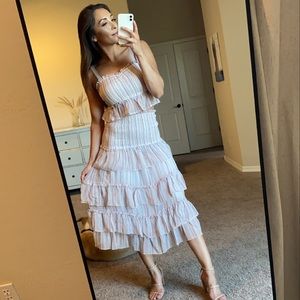 Two piece ruffle set